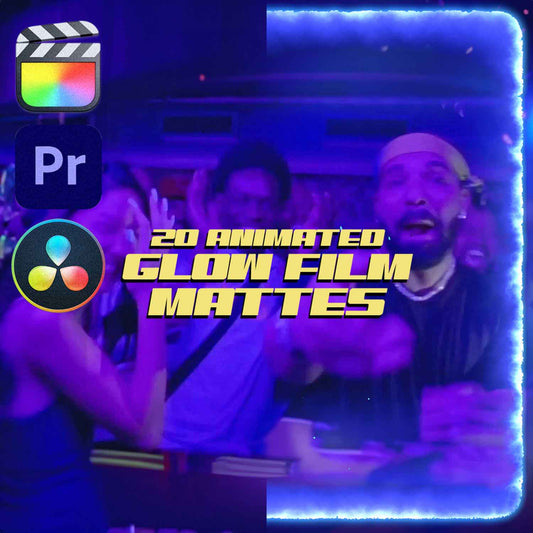 20 Animated Drag N' Drop Glow Film Mattes