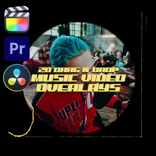 20 Drag N' Drop Music Video Overlays