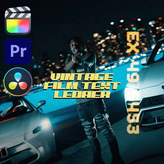 FREE Vintage Film Text Leader Overlay